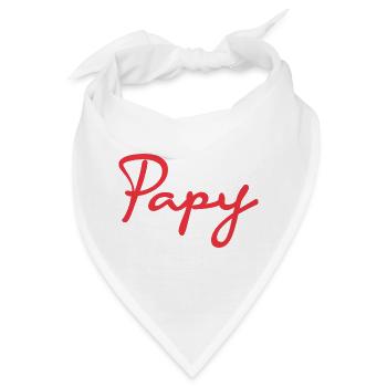 OPA. VATERTAG. ALLES GUTE ZUM GEBURTSTAG OPA. ICH LIEBE DICH. - Bandana - Weiß - Vorne