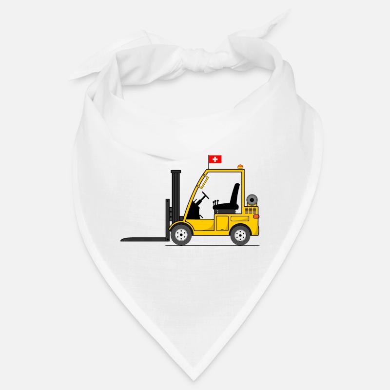 Chariot élévateur drapeau suisse Bandana