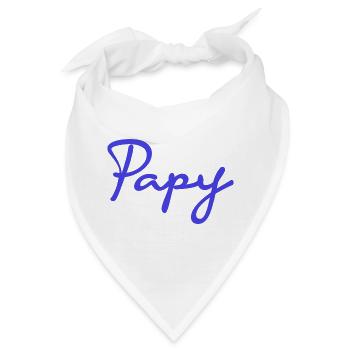 OPA. VATERTAG. ALLES GUTE ZUM GEBURTSTAG OPA. ICH LIEBE DICH. - Bandana - Weiß - Vorne
