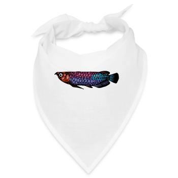 Meerestiere - Bandana - Weiß - Vorne