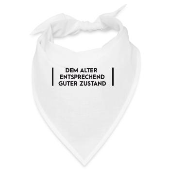 Dem Alter entsprechend - Bandana - Weiß - Vorne
