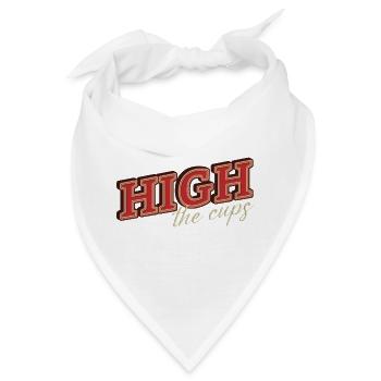 High the cups - Bandana - Weiß - Vorne