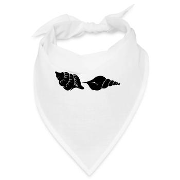 muscheln - Bandana - Weiß - Vorne