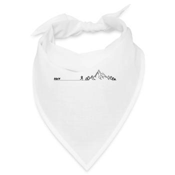 Trail Run Ultra Trail Running Berg Trekking Laufen - Bandana - Weiß - Vorne
