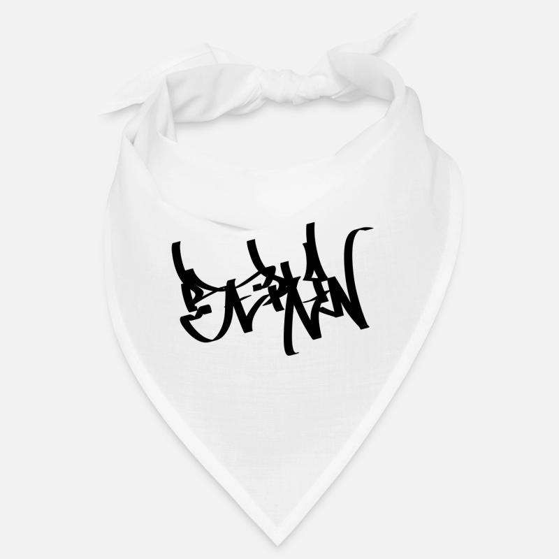 Berlin Graffiti Tag Handstyle black Bandana