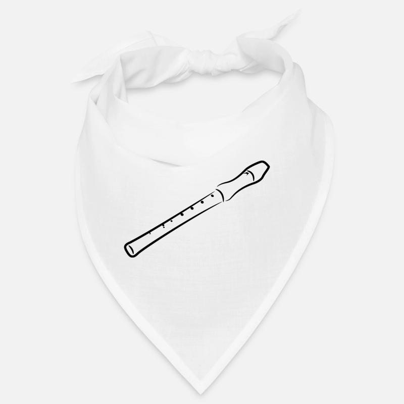 Flute Drawing Bandana