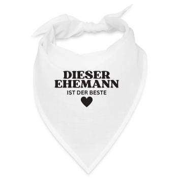 Dieser Ehemann ist der Beste - Bandana - Weiß - Vorne