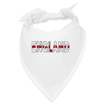 England in Nationalfarben - Bandana - Weiß - Vorne