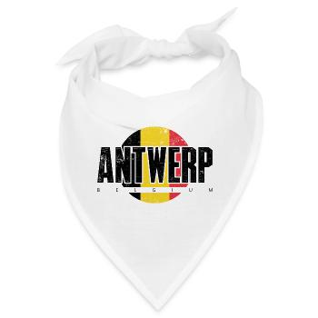 We Emblem Split Gelb Rot - Bandana - Weiß - Vorne