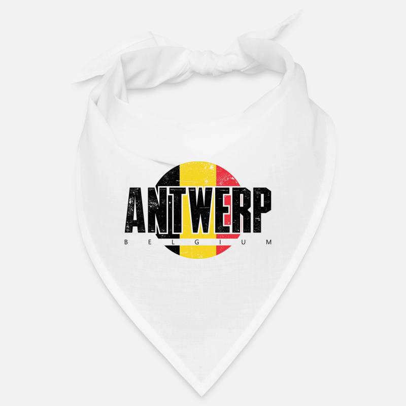 We Emblem Split Gelb Rot Bandana