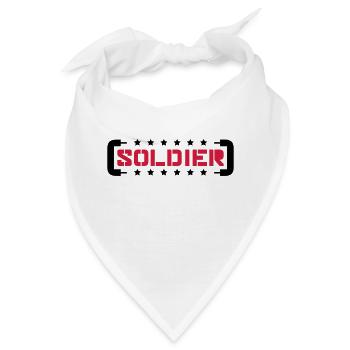 Sterne Soldat Logo Krieg General Freiheitskämpfer - Bandana - Weiß - Vorne