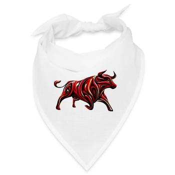 Stier - Bandana - Weiß - Vorne