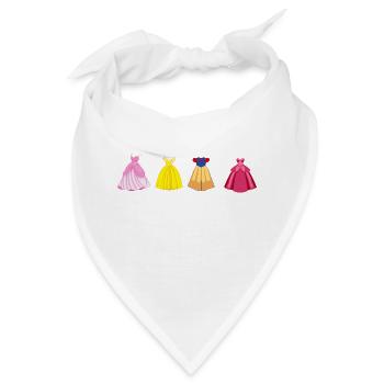Prinzessinnen-Kleider - Bandana - Weiß - Vorne