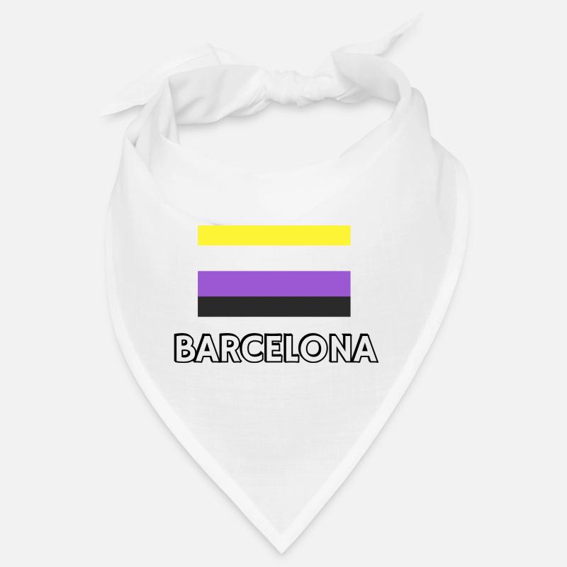Non binary Pride Flag Barcelona Bandana