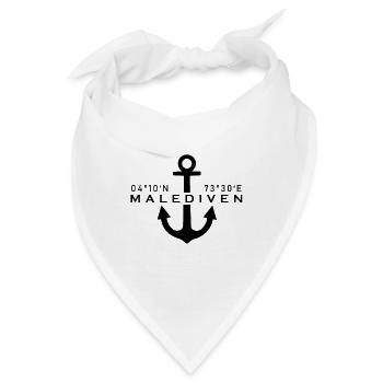 Malediven - Bandana - Weiß - Vorne