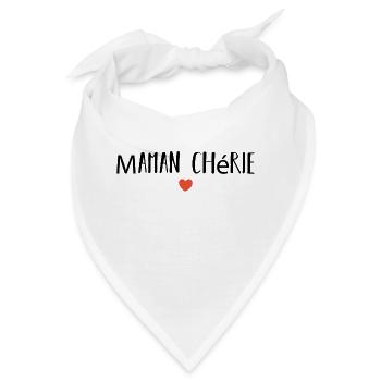 Geliebte Mutter - Bandana - Weiß - Vorne