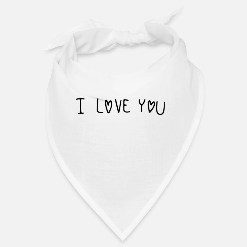 I Love You Scripture - Bandana - white