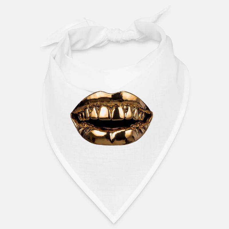 Lèvres dorées grillées Bandana