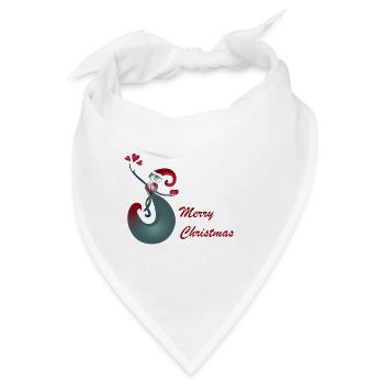 Give Empfangen Frohe Weihnachten - Bandana - Weiß - Vorne