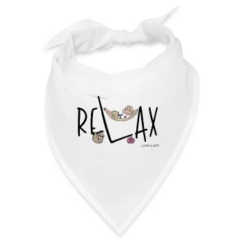 Phil and Paw - Relax - Bandana - Weiß - Vorne