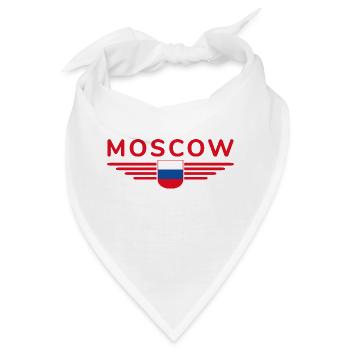 Moskau T-Shirt – Metropole der Eleganz - Bandana - Weiß - Vorne
