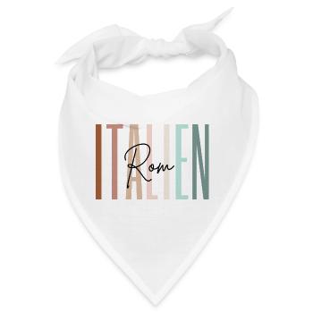 Italien Urlaub Rom Städtereise Geschenk - Bandana - Weiß - Vorne