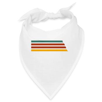 Streifen - Bandana - Weiß - Vorne