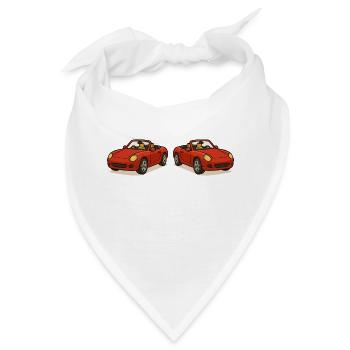auto cabrio 2 - Bandana - Weiß - Vorne