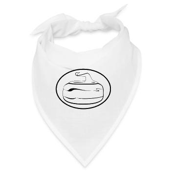 Kunst des Eisstockschießens - Bandana - Weiß - Vorne