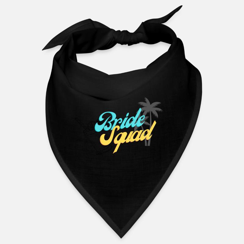 Bride Squad Tropical Sunset Design Bandana