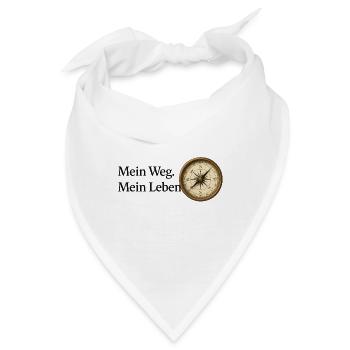 Mein_Weg_Mein_Leben - Bandana - Weiß - Vorne