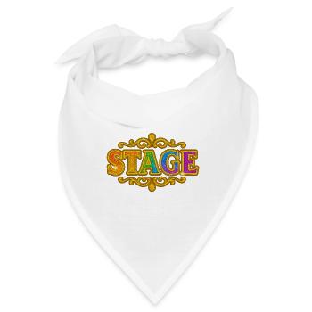 STAGE Bühnen-Motiv mit buntem Glanz - Bandana - Weiß - Vorne