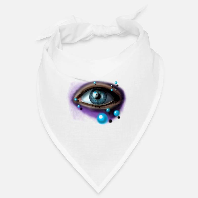 Oeil dans l’éclat lavande Bandana