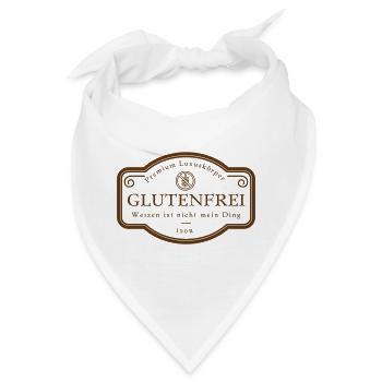 Weizen Ist Nicht Mein Ding Glutenfrei Badge - Bandana - Weiß - Vorne