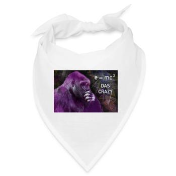 DAS Crazy Ja - Quantum Orangutan e mc2 Jugendwort - Bandana - Weiß - Vorne