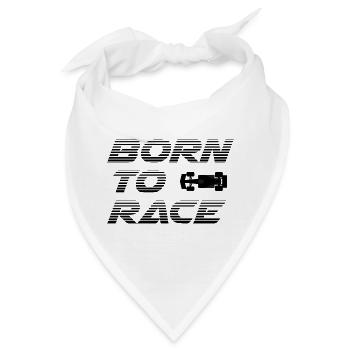 Born to Race - Bandana - Weiß - Vorne
