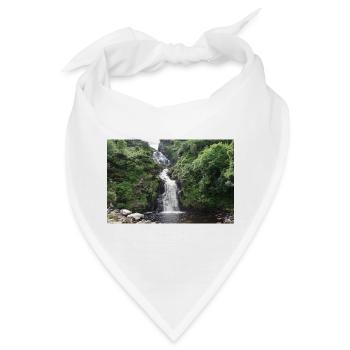 Smaragdwald-Wasserfall - Bandana - Weiß - Vorne