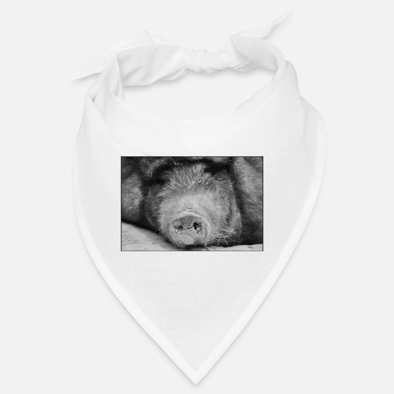 Le cochon avait <3 - Bandana - blanc