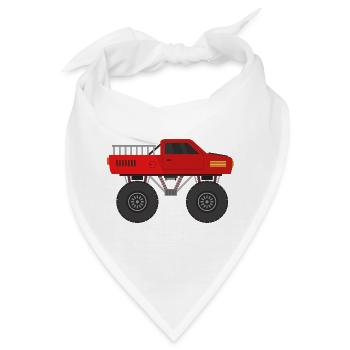 Monstertruck - Bandana - Weiß - Vorne