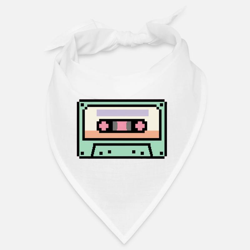 Retro 8 Bit Pixel Art Cassette Bandana