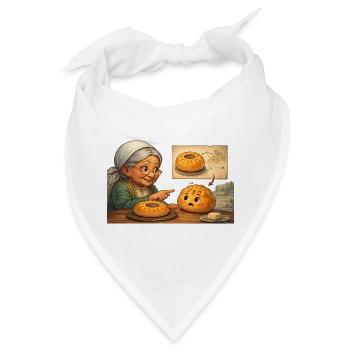 Tatarische Babuschka erklärt dem russischen Beljas - Bandana - Weiß - Vorne
