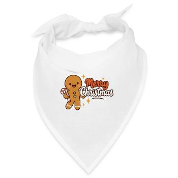 Ingwer-Weihnachts-Süße Zuckerstange - Bandana - Weiß - Vorne