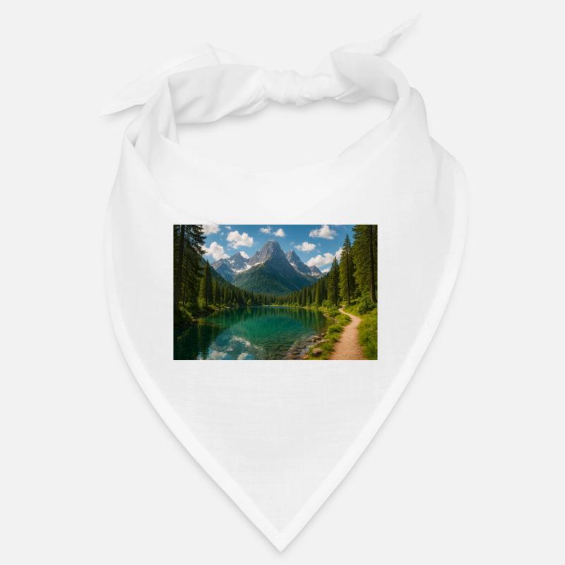 Bergseepfad im Wald Bandana