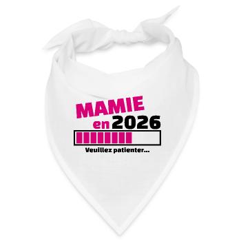 Granny im Jahr 2026 – Schwangerschaftsankündigung Granny - Bandana - Weiß - Vorne