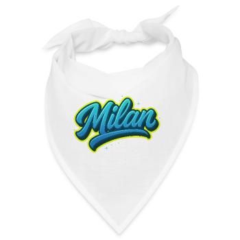 Graffiti Vorname Leon Ideales Druckgeschenk - Bandana - Weiß - Vorne