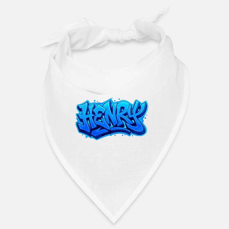 Graffiti HENRY Name Geschenk Ideal druckbar auf Bandana