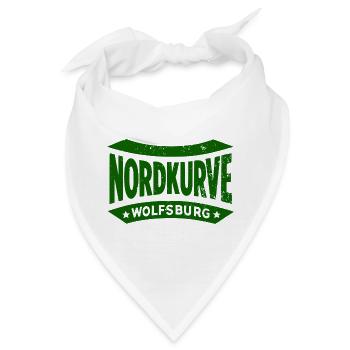 Wolfsburg Nordkurve Stadion Fan Hoodie, tasche - Bandana - Weiß - Vorne