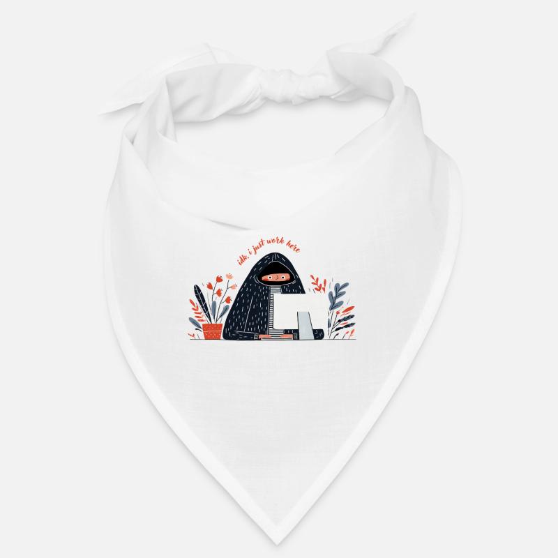 Funny Office Quote – IDK I Just Work Here Design Bandana