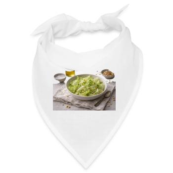 Salat mit Pinienkernen - Bandana - Weiß - Vorne