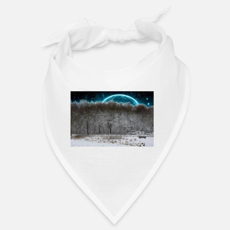 Lune céleste d’hiver dans la forêt Bandana